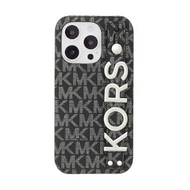 マイケルコース｜MICHAEL KORS MICHAEL KORS - Slim Wrap Case Stand & Ring for iPhone 14 Pro [ Black ] MICHAEL KORS マイケル　コース