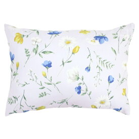 小栗｜OGURI 【ピロケース】 フレンチフラワー サックス PE16122-76 [43×63cm枕用 /ファスナータイプ]