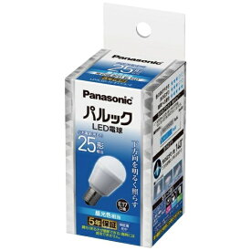 Panasonic｜パナソニック LED電球 パルック LDA3DHE17S2 [E17 /一般電球形 /25W相当 /昼光色 /1個 /下方向タイプ]