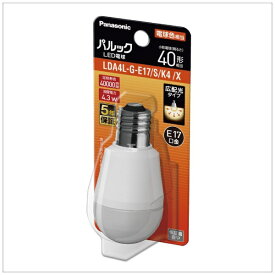 Panasonic｜パナソニック LED電球 パルック LDA4LGE17SK4X [E17 /一般電球形 /40W相当 /電球色 /1個 /広配光タイプ]