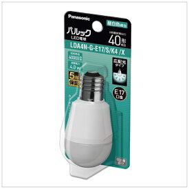Panasonic｜パナソニック LED電球 パルック LDA4NGE17SK4X [E17 /一般電球形 /40W相当 /昼白色 /1個 /広配光タイプ]
