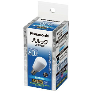 Panasonic�b�p�i�\�j�b�N LED�d�� �p���b�N LDA7DHE17S6 [E17 /��ʓd���` /60W���� /�����F /1�� /�������^�C�v]
