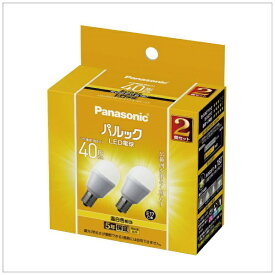 Panasonic｜パナソニック LED電球 パルック LDA4WWGE17SK42T [E17 /一般電球形 /40W相当 /温白色 /2個 /広配光タイプ]