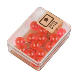 ベロス｜VELOS マップ画鋲 クリアピンク D-118CP