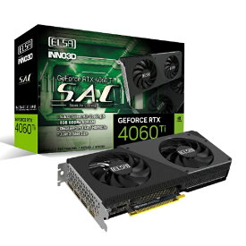 ELSA｜エルザ グラフィックボード GeForce RTX 4060 Ti 8GB S.A.C GD4060T-8GERS [GeForce RTXシリーズ /8GB]