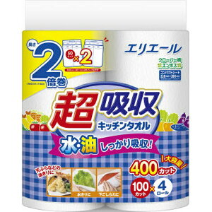 �剤�����bDaio Paper elleair�i�G���G�[���j���z���L�b�`���^�I�� 100�J�b�g 4���[��