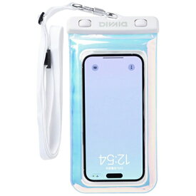 HAMEE｜ハミィ DIVAID フローティング防水ケース ワイドサイズ ショルダーストラップ オーロラ 566-952290