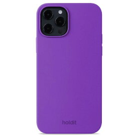 HOLDIT｜ホールディット iPhone 12/12Pro ソフトタッチシリコンケース ブライトパープル 15605