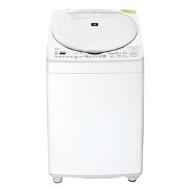 【無料延長保証「自然故障プラン」】 シャープ｜SHARP 縦型乾燥洗濯機 ホワイト系 ES-TX8H-W [洗濯8.0kg /乾燥4.5kg /ヒーター乾燥(排気タイプ) /上開き]