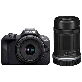 CANON｜キヤノン EOS R100 ダブルズームキット ミラーレス一眼カメラ ブラック [ズームレンズ+ズームレンズ]