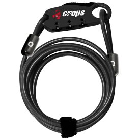 クロップス｜crops 自転車用ワイヤー Q4 CP-SPD07 ブラック [ワイヤーロック /ナンバー錠]