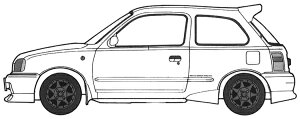 tW~͌^bFUJIMI 1/24 ID295 NISSAN MARCH (K11^) NISMOp[ct yzsz