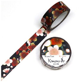 カミイソ産商｜KAMIISO SANSYOU マスキングテープ 15mmx7m 紅白梅 【代金引換配送不可】