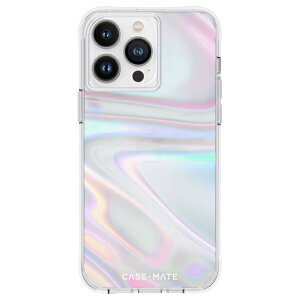 CASEMATE�b�P�[�X���[�g iPhone 14 Pro Soap Bubble - Iridescent w �P�[�X �\�[�v�o�u�� CM049796