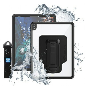 ARMOR-XbA[}[GbNX 12.9C` iPad Proi3jp Waterproof Protective Case With New Adaptor And Hand Strap ubN