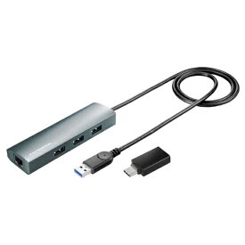 I-O DATA｜アイ・オー・データ LAN変換アダプタ [USB-C＋USB-A オス→メス LAN /USB-Ax3] 1Gbps対応(Chrome/Mac/Windows11対応) US3-HB3ETG2/C