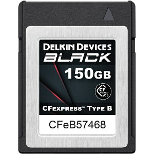 fLfoCXbDELKIN DEVICES BLACK CFexpress Type BJ[h 150GB Œ᎝x 1530MB/s DELKIN DEVICES DCFXBBLK150