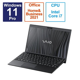 VAIO｜バイオ ノートパソコン VAIO SX12 ファインブラック VJS12690111B [12.5型 /Windows11 Pro /intel Core i7 /メモリ：16GB /SSD：512GB /Office HomeandBusiness /2023年6月モデル]