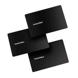 【エントリーで最大全額ポイント還元｜7/18迄】 SwitchBot｜スイッチボット カードキー 3枚入り(キーパット、指紋認証パッド専用) ブラック W2500030