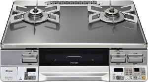 【エントリーで最大全額ポイント還元|11/5迄】 リンナイ|Rinnai LAKUCIEシリーズ ピュアステンレス(ゴトク・バーナーキャップ) LAKUCIE Peime クリアミッドグレー/シルバー RTE65VAGPA-GR [約60c