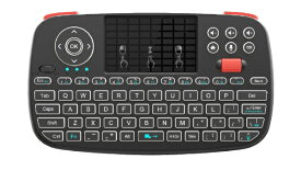 AREA｜エアリア キーボード タッチパッド搭載 (Android/Windows) ブラック SD-KB24GBT(C) [ワイヤレス /Bluetooth・USB-A＋USB-C]