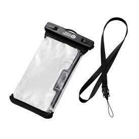 ELECOM｜エレコム スマホ防水ケース IPX8 （ 防水ケース ×1 ネックストラップ ×1） 【 iPhone Android 等 6.9インチまでの スマホ 対応】 立体構造 お風呂 海 プール スキー スノボ アウトドア AQUA PROOF ブラック P-WPSR04BK