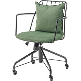 東谷｜AZUMAYA デスクチェア（W57.5×D59×H80.5〜87.5×SH47〜54cm） PC-81GR グリーン【キャンセル・返品不可】