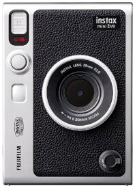 【エントリーで2倍pt(4/21まで)】 富士フイルム｜FUJIFILM ハイブリッドインスタントカメラ 『チェキ』 instax mini Evo　USB Type-C 対応 ブラック