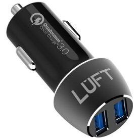 LUFT｜ルフト シガーソケットUSB カーチャージャー LUFT-QCCBK ブラック