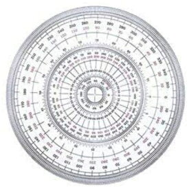 タケダ｜takeda 全円分度器 15cm 25-0310