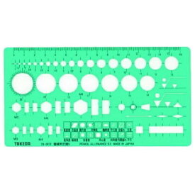 タケダ｜takeda テンプレート 機械用定規S 29-0072