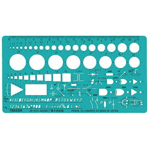 タケダ|takeda テンプレート 電子用定規 29-0141