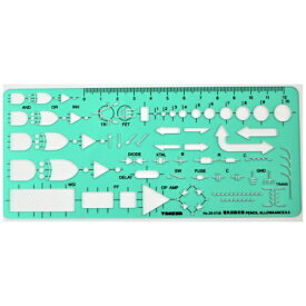 タケダ｜takeda テンプレート 電気回路定規 29-0158