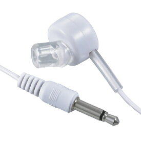 オーム電機｜OHM ELECTRIC イヤホン カナル型 片耳 ホワイト EAR-B351-W [φ3.5mm ミニプラグ]