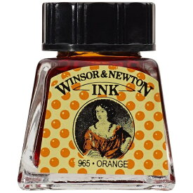 ウィンザー＆ニュートン｜WINSOR & NEWTON ウィンザー＆ニュートン　ドローイングインク　14mL　449　オレンジ（965） 19501449