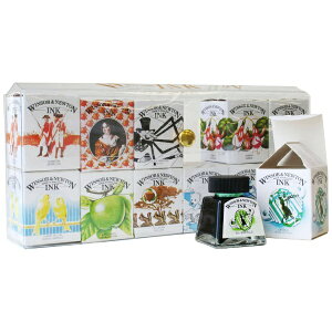 ウィンザー&ニュートン|WINSOR & NEWTON ドローイングインク 14mLボトル 12色セット 19509812