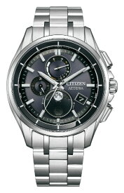 【エントリーで2倍pt(6/5まで)】 シチズン｜CITIZEN ATTESA（アテッサ） エコ・ドライブ電波時計［ソーラー電波時計］　ダイレクトフライト　ムーンフェイズ BY1001-66E