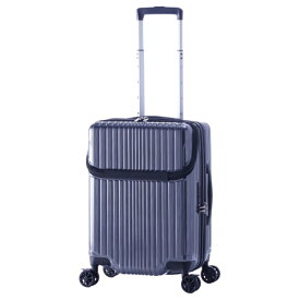 A.L.I｜アジア・ラゲージ スーツケース FiL Pake トップオープン 前輪ストッパー 機内持込可 39L 旅行目安：3〜4泊 ガンメタブラッシュ ALI-6060TP-18