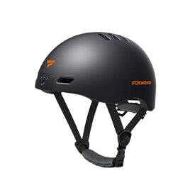 FOXWEAR｜フォックスウェア ドラレコ付き 自転車用ヘルメット(頭囲約54〜61cm/マットブラック)V6-BK【返品不可】