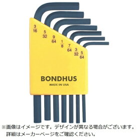 ボンダス｜BONDHUS ボンダス 六角L−レンチ ショート インチ セット7本組（5／64−3／16） HLX7S