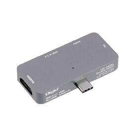 ナカバヤシ｜Nakabayashi ［USB-C オス→メス HDMI /φ3.5mm / USB-A / USB-C］USB PD対応 60W ドッキングステーション グレー UD-C02GY [USB Power Delivery対応]