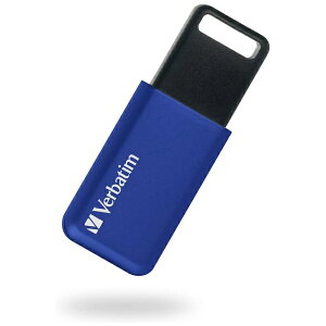 Verbatim�b�o�[�x�C�^�� USB������ (Mac/Win) �u���[ USBSLM64GBV1 [64GB /USB TypeA /USB3.2 /�X���C�h��]
