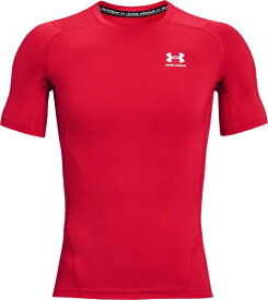 アンダーアーマー｜UNDER ARMOUR メンズ UA ヒートギアアーマー ショートスリーブ シャツ(XXLサイズ/Red×White)1361518