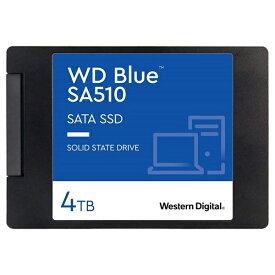 WESTERN DIGITAL｜ウェスタン デジタル 内蔵SSD SATA接続 WD Blue SA510 WDS400T3B0A [4TB /2.5インチ]【PCパーツ】お一人様1台限り