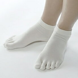 砂山靴下｜Sunayama Socks 少し薄手の短め丈5本指アンダーソックスL オフホワイト