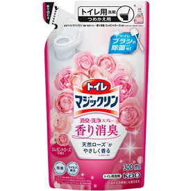花王｜Kao トイレマジックリン消臭・洗浄スプレー つめかえ用 300mL 香り消臭 エレガントローズの香り