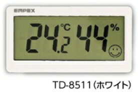 エンペックス｜EMPEX INSTRUMENTS おうちルーム温湿度計 スリム（ホワイト） TD-8511 [デジタル]