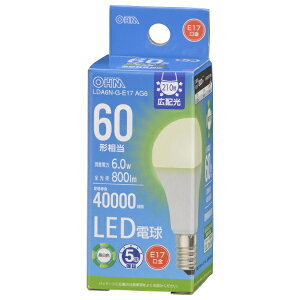 I[d@bOHM ELECTRIC LEDd LDA6N-G-E17AG6 [E17 /ʓd` /60W /F /1 /Lz^Cv]