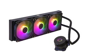 クーラーマスター｜COOLER MASTER 水冷CPUクーラー 120mmファンx3 [LGA1700/1200/1156/1155/1151/1150・AM5/AM4/AM3+/AM3/AM2+/AM2/FM2+/FM2/FM1] MasterLiquid 360L Core ARGB ブラック MLW-D36M-A18PZ-R1