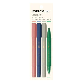 コクヨ｜KOKUYO 2ウェイマーキングペン 4本セット KOKUYO ME(コクヨ ミー) KME-MPMT200-4S